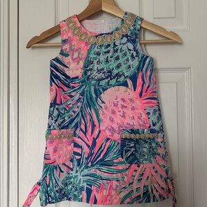 Lilly Pulitzer Dress Gypset Paradise, girls 4